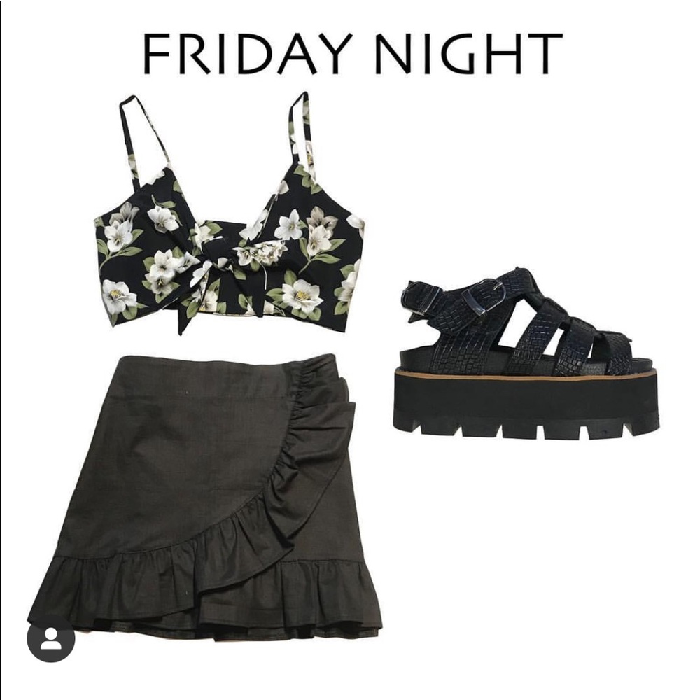 Leather Platform Sandals - image 1